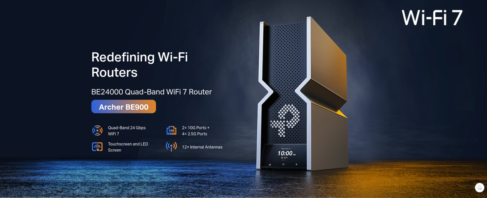 Рутер TP-Link Archer BE900 19000Mbps , 285676 | Цена от 1098.59